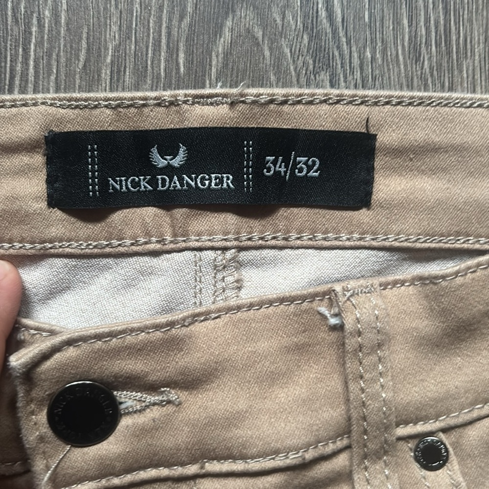 Nick Danger Tan Jeans size 34x32 - Picture 3 of 6